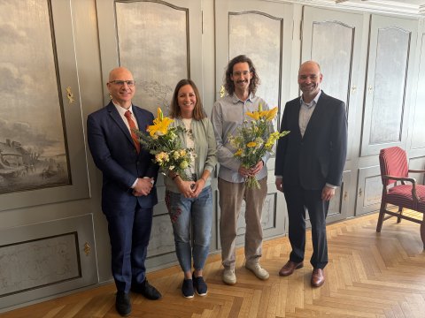 Marcus Bosshard, Melanie Kocher, Tom Schwendener und Michael Stein (es fehlen Fabio Valeri, Jechezkel Frank, Thomas Percy und Daniel Wyniger)